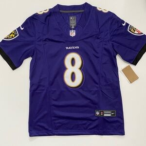 Lamar Jackson Baltimore Ravens Purple Jersey size S to 2XL